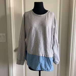 J.Crew attached layered shirt